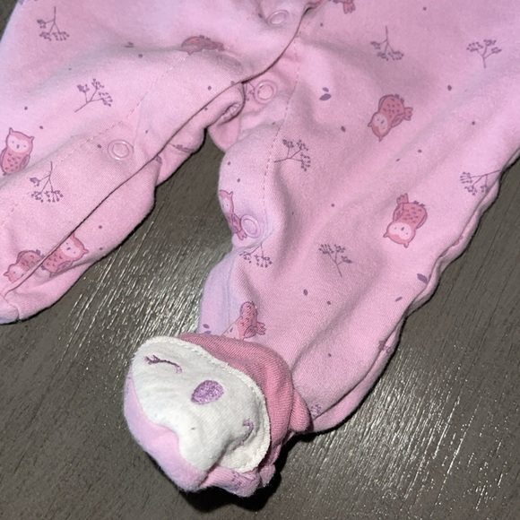 3 For $12 Baby Girl Child Of Mine Footies - Picture 3 of 11